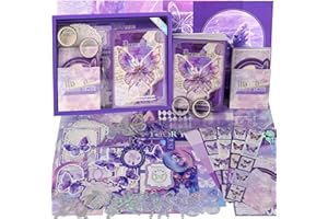 Funto Kit per Scrapbooking (162 PCS), Serie Warm Mail - Terra dei Sogni, Perfetto per Materiali Bullet Scrapbooking, Planner DIY Arts Craft Collage