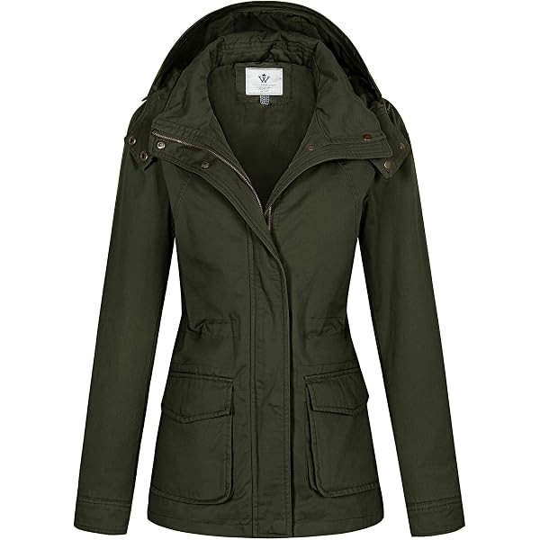 Parka Imperméable Capuche Réglable Trench Coat Hiver Parka Coupe Vent Femme Manteau Vêtements De Pluie Manteau Femme