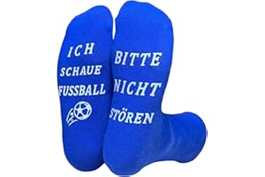 Himozoo Neuartige Lustige Socken Fußball Geschenke, BITTE NICHT STÖREN, ICH SCHAU FUßBALL - Funny Socks für Männer, Frauen und Fußballliebhaber