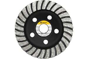 GRAFF Diamant Schleifscheibe 125 mm für Winkelschleifer - Diamant Schleiftopf für Stein, Beton, Fliesenkleber, Granit, Mauerwerk - Professional Turbo Schleifteller