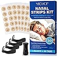 Magnetic Nose Strips, Magnetic Nasal Strips (60 Count-1 Month Supply), Anti Snoring Devices - Reduce Snoring, Improve Sleep Quality - Sweat Resistant, Skin Friendly Nose Strips