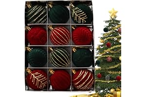 Sammetspynt för julgranen, julgransprydnad av sammetskulor, okrossbara julgranskulor