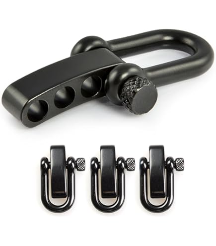 Manille Lyre En Acier Avec Un Axe à Visser Simple à Manier, Manille En Forme D'oméga, Idéale Avec Les Paracordes 550, Confection De Bracelets