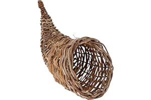 BESPORTBLE Cornucopia Cornucopia Corne d'Abondance Panier d'automne en osier pour centre de table, décorations, Thanksgiving, Noël