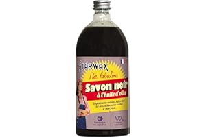 STARWAX THE FABULOUS STARWAX FABULOUS Savon Noir à l'Huile d'Olive - 1L - Idéal pour Nettoyer et Dégraisser - Haut Pouvoir Dégraissant - Efficace Contre les Taches - Fabriqué à l’Ancienne