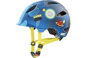 ‎UVEX uvex oyo style - lekki kask rowerowy dla dzieci - indywidualna regulacja wielkości - możliwość zainstalowania światła LED - deep space matt - 45-50 cm