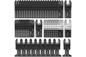 CAMOUFLAGE NET Kit di lame per sega, accessori oscillanti, Quick Release Multi Tool, lame Multitool, utensili elettrici lame per sega Fein Multimaster, Dremel, Bosch, Makita (50 pezzi)