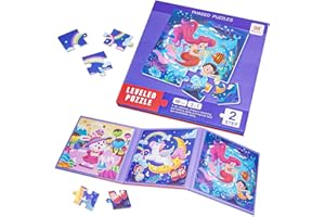 Dislocati Unicorn Gifts for Girls Age 3-6, Jigsaw Puzzle for 3-7 Year Olds Girls Toys Age 3-6 Year Old Girl Gifts Kids Puzzles for 3-6 Year Olds Travel Toys for Toddlers on Plane Magnetic Puzzle