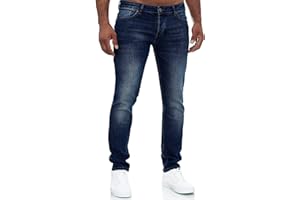 MERISH Jeans Herren Destroyed Hose Jeanshose Männer Slim Fit Stretch Denim 2081-1001