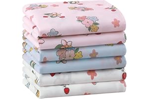 HOULIFE Mouchoirs pour femmes Mouchoir en coton doux pour femmes Mouchoirs pour femmes à fleurs Mouchoir pour femmes à fleurs vintage