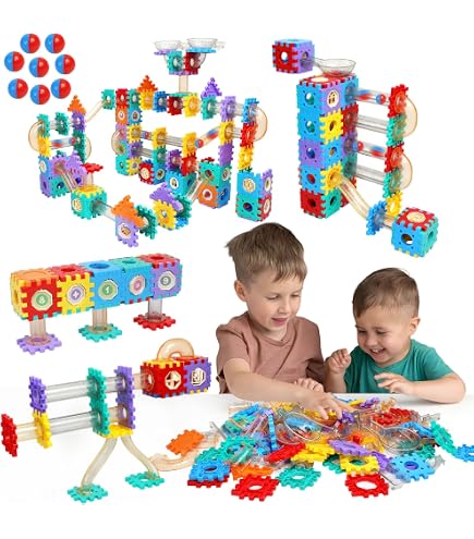 Fat Brain Toys FA224-1 Marble Run - Pista Biglie Per Bambini 12 Mesi - Gioco Motorio