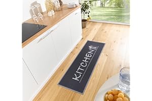 ‎HANSE HOME Hanse Home Cook & Clean Küchenläufer – Küchenteppich Kitchen Motiv Teppichläufer rutschfest Pflegeleicht Teppich Läufer für Küche, Flur, Eingangsbereich, Esszimmer – 50x150cm
