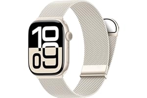 Higgs Correas Compatible con Correa Apple Watch 40mm 41mm 38mm 44mm 42mm 45mm 46mm Ultra 3/2/1 49mm Mujer Hombre, Pulsera Doble Magnética para Series 11 10 9 8 7 SE 6 5 4 3 2 1,Metalica Milanesa