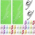 Excefore 34 Pieces Sewing Tool Set Including Seam Allowance Guide Rulers for 1/8 to 2 Inch Straight Line Hems, Magnetic Seam Guide and Assorted Multipurpose Sewing Clips for Machine Applications