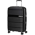 American Tourister Linex Luggage- Suitcase, M (66 cm - 63 L), Black (Vivid Black)