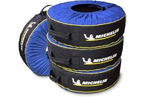 Kurgo K00080 Michelin 80 Tire Covers & Tire Bags - Pack of 4, Black/Blue