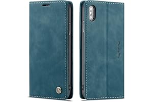 QUQUCHENG123 Ququcheng - Carcasa Compatible con iPhone X/XS,Funda de Piel con Cierre magnético para iPhone X/XS,Funda de Piel con Tapa