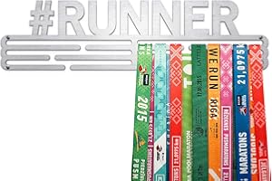 United Medals #Runner Cintre de Médailles | Acier Inoxydable Porte-Médailles | Medal Holder Display (48 médailles)