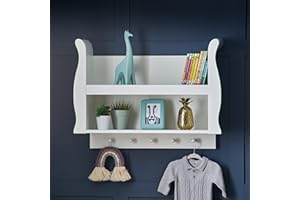 Obaby Stamford Sleigh Shelf - White