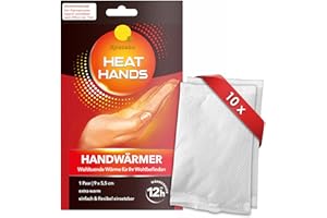SPETEBO Ogrzewacze do rąk aktywowane powietrzem – 10 par – ogrzewacze do dłoni do 12 godzin ciepła – unisex ogrzewacze do kieszeni, ogrzewacze palców, 100% naturalne