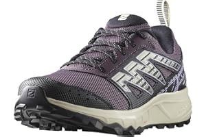 SALOMON Wander damskie buty trekkingowe i turystyczne, specjalny design outdoorowy, przytulny komfort, bezpieczne wsparcie, Moonscape Czarny Pastelowy Liliowy, 41.5 EU