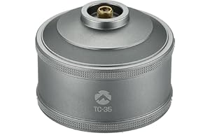 CAMPING MOON CAMPINGMOON Canister Refilable Empty pour Camping Randonnée EN417 Lindal Valve 110g TC-35