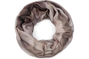styleBREAKER Damscarf med elegant akvarellfärgsgradient, lätt och mjuk tubhalsduk, flerfärgad 01017163