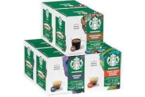 ‎STARBUCKS STARBUCKS Zestaw Czarnych Kaw od Nescafé Dolce Gusto Kapsułki Kawy 6 x 12 (72 Kapsułki) - Amazon Exclusive