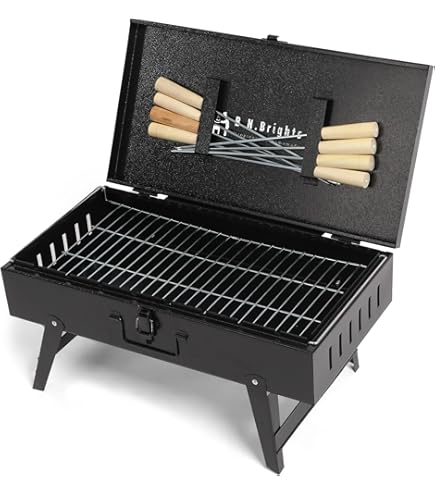 Portable Hibachi Charcoal Grill – Foldable BBQ For Camping, Backyard & Tailgating (Multiple Sizes)