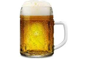 Stölzle Lausitz Oberglas Boccale Kaiser 0,5l l Boccale originale dell’Oktoberfest I Set di 6 pezzi I Bicchiere da birra tradizionale con manico I Lavabili in lavastoviglie I Di pregio