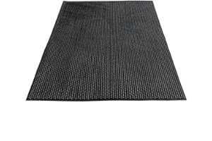 EASIMAT Heavy Duty Rubber Stable Mat - 10mm Thick, 6' x 4' (1.83m x 1.22m), Anti-Fatigue, Waterproof, Slip-Resistant