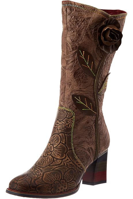 Laura Vita Flcorao 05 – Pantofole Donna In Pella Con Tacco 4 Cm, Chiusura A Strappo E Suola In Gomma