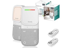 LIONELO Babyline 2.2 Baby monitor Audio con luce notturna, Portata fino a 400 m Comunicazione bilaterale Modalità Risparmio EcoVox, Batteria fino a 12h, Regolazione Volume (Babyline 2.2)