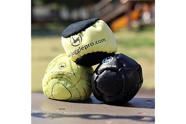 Juggle Pro Footbag Freestyle Lot de 3 Footbag Ultrasuede