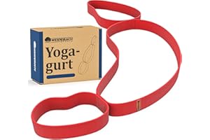‎WEIDEBACH Weidebach® leistungsfähiger Yogagurt mit Schlaufen erleichtert Dehnübungen, Übungsschlaufe für rasche Traningsergebnisse und Dehnbarkeit, stabiles Band zum Dehnen für viele Sportarten