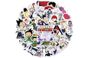 HUAYAO Hunter X Hunter - Adesivi in vinile per computer portatile, bottiglia d'acqua, auto, skateboard, chitarra, casco, 50 pezzi