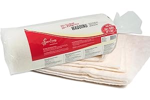 Sew Easy Acolchado Guata de guata 80% algodón 20% poliéster Lavable Tamaño de cuna 114,3 x 152,4 cm 45 x 60”