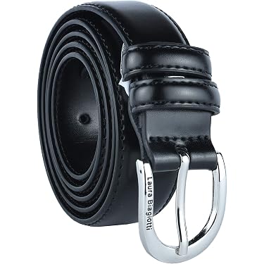 CINTURA DA DONNA NERA ELEGANTE SOTTILE DA 2 CM