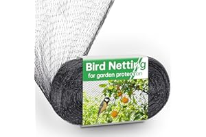 AVAGIAFORU Bird Protection Net, 4 x 12 m, Chicken Net, Pigeon Net, Balcony, Plant Net, Bird Net, Pond Net, Narrow Mesh, Bird Protection Net, Tight Mesh, Garden Net, Fruit Tree Net for Balcony, Strawberry, Pond