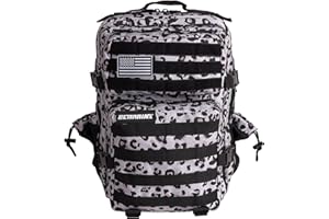 ELITRAINX Mochila 45L Táctica Repelente al Agua para Zona de Parches, Cabina Avión, Gimnasio, Compartimento para Ordenador, Oxford 1000D by ELITEX TRAINING