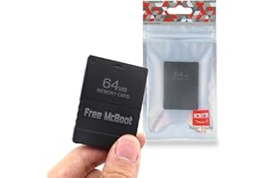 SUPER SMASH MEDIA SuperSmashMedia® - Free McBoot FMCB 1.966 PS2 Memory Card 64MB (For Sony PlayStation 2 & PS2 Slim) [Black]
