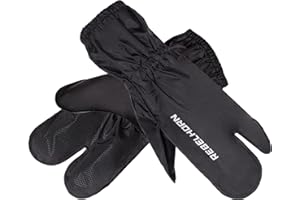 REBELHORN Bolt Guantes de Moto para la Lluvia | Funda Impermeable para Guantes de Moto | Puños Acanalados | Estampado Antideslizante en el Interior | Costuras Laminadas | Tallas hasta 3XL
