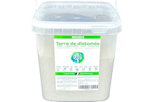 Terre de diatomée 100% française | Naturelle Non calcinée | Seau 1,3 kg| Ultrapure | Protection Écologique | Agriculture Biologique | Disponibles de 0,3 à 25 kg