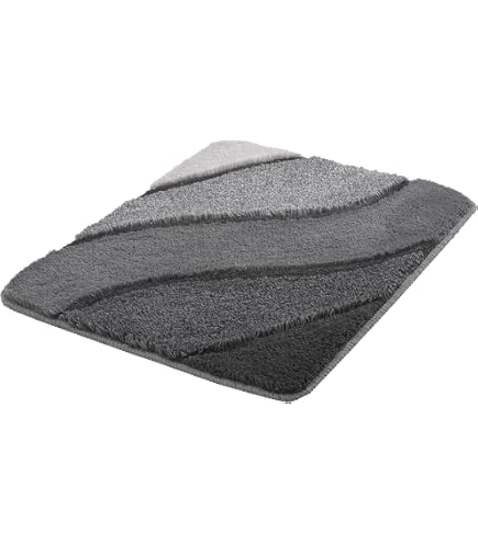 Tappetino Da Doccia Arosa Kleine Wolke 55x55 Cm, Blu, Con Ventose, Antiscivolo E Lavabile In Lavatrice