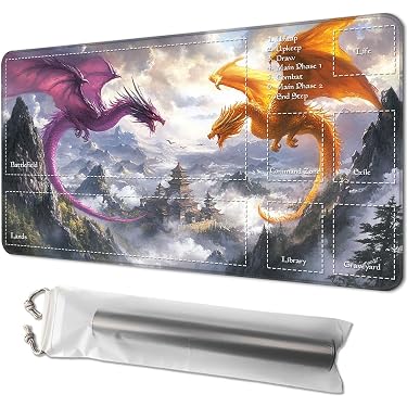Organiseur De Tapis De Jeu 8+1 - Sac De Rangement Suspendu Avec Compartiment Cartes Et Crochet Porte - Pour TCG, Cartes, Accessoires