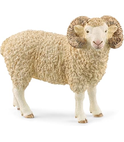 MOJO Realistic Lamb Figurine - Hand Painted Farm Animal Toy Collection