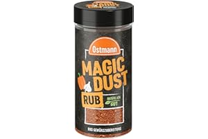 ‎OSTMANN Ostmann Gewürze - Magic Dust | BBQ Rub Gewürzzubereitung | Trockenmarinade für Grillfleisch | Ideal zum Marinieren von Grillfleisch aller Arten | Vegan | 140 g im Streuer