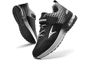 ASHION Boys Trainers Kids Sneakers Running Shoes Girls Tennis Walking Arch Support Lightweightreathable Sport Athletic