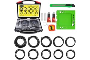 BUSY-CORNER Buna-N O-Ring Splicing Kit, 70A Durometer, Black, SAE & Metric Sizes (1/16, 3/32, 1/8, 3/16, 1/4, 1.5mm,2mm,3mm,4mm,6mm)