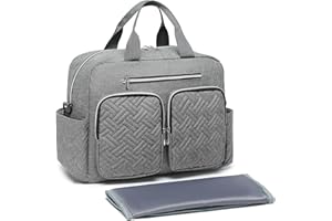 KONO Baby-Wickeltasche, stilvoll, für Mama und Papa, wandelbare Reisetasche mit isolierten Taschen